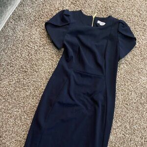 Calvin Klein Navy Dress NWOT